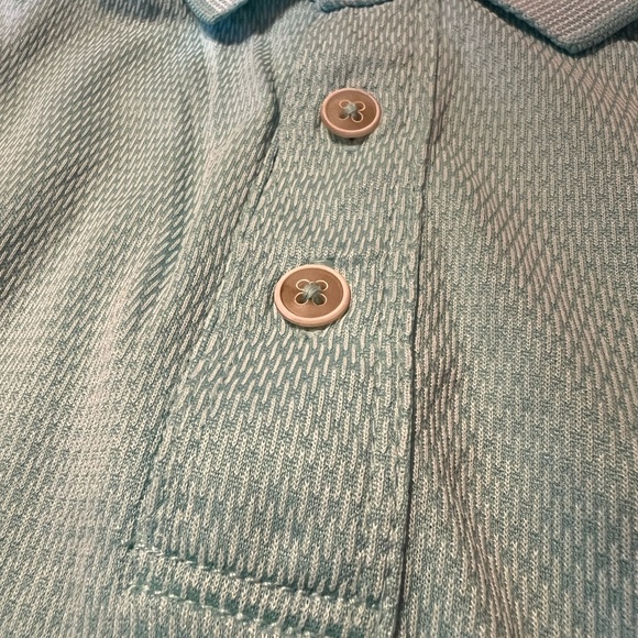 Men's Tommy Bahama Mint Blue Scratch Golf Polo Shirt Sz L - Picture 4 of 8